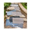 tagltd 1'6"x2'6" Handwoven Doormat Grey Ombre Rectangle Indoor and Outdoor Polypropylene Door Welcome Mat Grey - 4 of 4