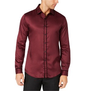 I.N.C International Concepts Mens Party Pajama Button Up Shirt, Red, XXX-Large - 1 of 1