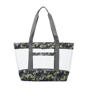 baggallini Carry Away Clear Shoulder Bag Tote with Removable Pouch - 1 of 3