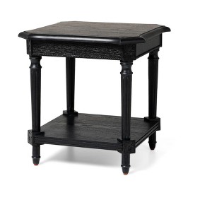 Maven Lane Pullman Traditional Square Wooden Side Table - 1 of 4
