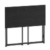 Kumasinova Folding Desk Reading Table with Footpad,Versatile Desk table,End Table&Bedside Table,Portable Desk for Living Room,Bedroom&Study,Black - 4 of 4