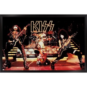 Trends International Kiss - Live Show Framed Wall Poster Prints - 1 of 4