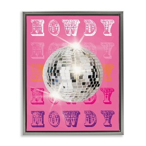 Stupell Industries Howdy Retro Disco Ball, 17" x 21" - 1 of 4