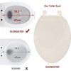 Whizmax Toilet Seat with Slow Soft Close - Easy to Install and Clean, Never Loosens - 2 of 4