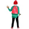 HalloweenCostumes.com One Size Fits Most   Christmas Light Bulb Costume for Kids, Green/Red - 4 of 4