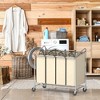 Apex Vanguards 4-Bag Rolling Laundry Sorter Cart Basket - 2 of 3