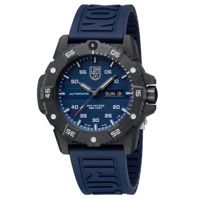 Luminox 3863 Men's Master Carbon Seal Automatic Blue Strap Watch