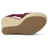 Allegra K Women's Espadrilles Tie Up Ankle Strap Wedges Sandals - 4 of 4
