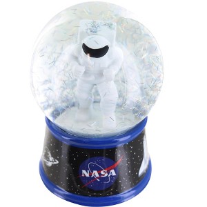 Silver Buffalo NASA Astronaut Light-Up Collectible Snow Globe | 6 Inches Tall - 1 of 4