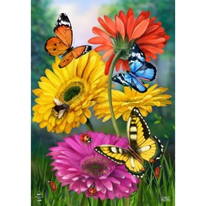Briarwood Lane Spring Garden Flag 12x18 For Outdoor Butterflies and Daisies For Spring Garden Flag Flags For Outside - 1 of 4