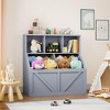 Whizmax Kids Bookshelf, Bookcase Footboard, Toy Storage Cubby, Children's Toy Shelf, 35.4" L Toy Storage Cabinet, Fit for Children's Room, Playroom - image 2 of 4