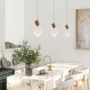 LNC Marvinbell Luxury and Glam Teardrop Integrated LED Crystal Kitchen Island  Lights, Gold ,4.3in/14.5in/37.4in - 4 of 4