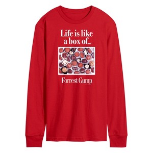 Men's - Forrest Gump - Life Is Like A Box Of Chocolates Long Sleeve Graphic T-Shirt - 1 of 3