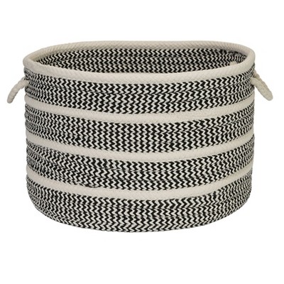 Colonial Mills Poppy Baskets Mix Basket, 14 by 10-Inch, Black Banded