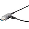Monoprice USB-A to USB-A Female 3.0 Extension Cable - 32.8 Feet - Black | Fiber Optic - SlimRun - 2 of 4