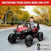 12V Kids Ride On Car, Electric Off-Road Vehicle with Remote Control, 4-Wheel Suspension LED Lights & Bluetooth for 37Months-96Months - 3 of 4