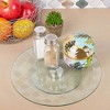 Juvale Cabinet Organizer, Glass Turntable for Kitchen Counters (10 Inches) - 2 of 4