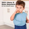 KeaBabies 3pk Presto Baby Bibs Waterproof with Food Catcher, Lightweight Toddler Bibs for Eating - 2 of 4