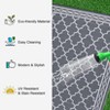 Reversible Rug, Waterproof Geometric Mat for Patio, Deck & Picnics - 3 of 4