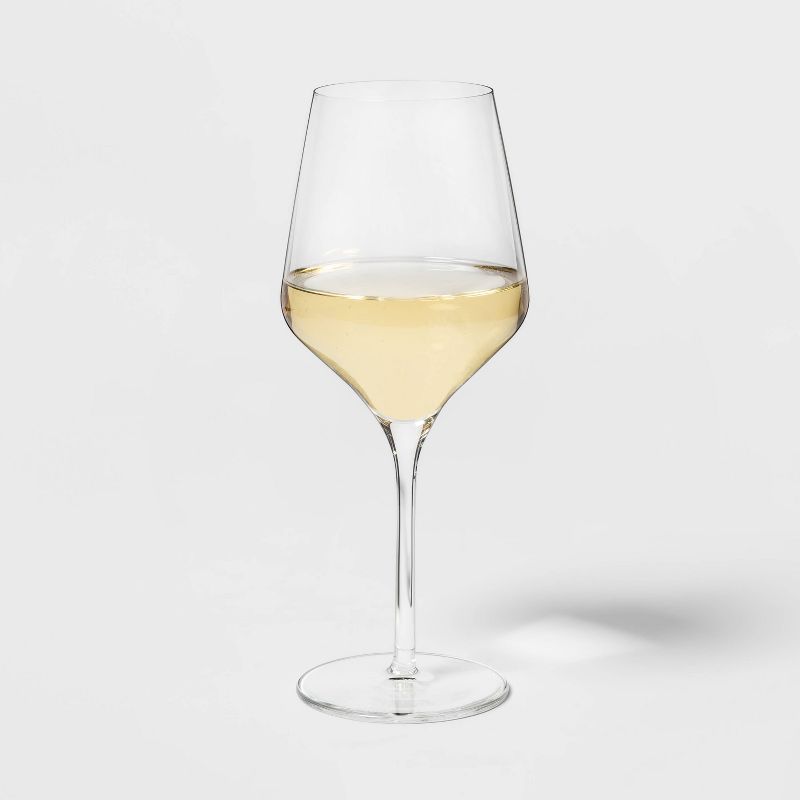 16oz 4pk Glass Traditional White Wine Glasses - Threshold&#8482;, 1 of 4