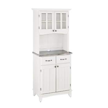 Stainless Top and Hutch Sideboard Buffet Servers- Home Styles