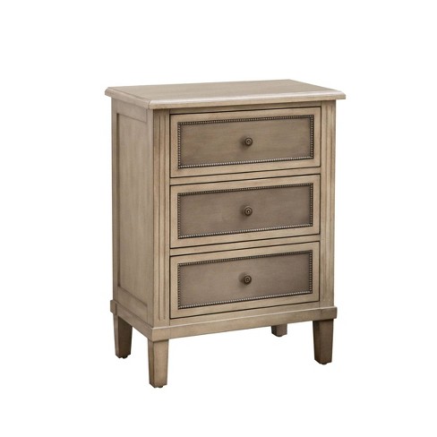 Melissa 3 Drawer Chest Gray Abbyson Living Target