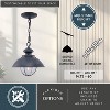 VAXCEL Harwich 1 Light Coastal Outdoor Barn Dome Pendant Clear Glass - 4 of 4