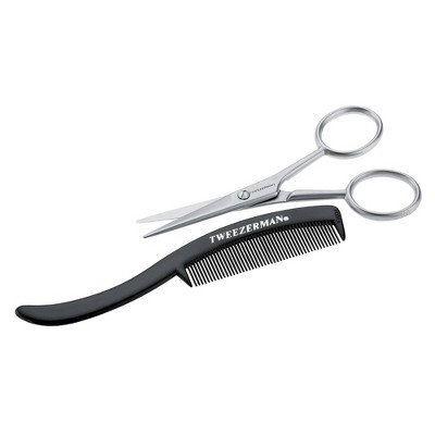 Tweezerman Men's Moustache Scissors & Comb