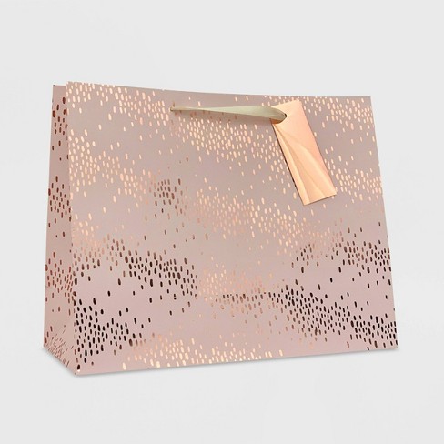 Scatter Dot Medium Gift Bag Pink - Spritz™ - image 1 of 2