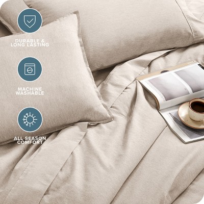 California King Heather Pebble Microfiber Bed in a Bag Set