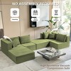 JOYRACER 140" Oversized Modular Sectional Sofa, 6-Piece Convertible U-Shaped Couch with Memory Foam, Comfy 6-Seater Modern Sofa for Living Room - 3 of 4