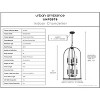Urban Ambiance Luxury Modern Farmhouse Chandelier 33''H x 18''W,  Midnight Black Finish,  Armidale Collection, UHP3979 - 3 of 4