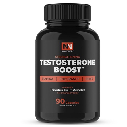 Testosterone Booster For Men, Test-boost Premium, Energy, Fat Burner &  Endurance, Nobi Nutrition, 90ct : Target