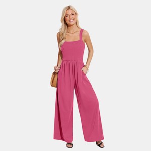 Women's Elegant Square Neck Jumpsuit for Casual Summer Look - Cupshe - 1 of 4