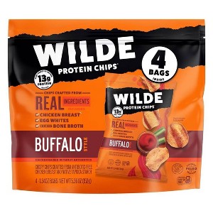 WILDE 13g Protein Chips - Buffalo - 4ct - 1 of 4