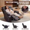 PU Leather Extra Wide Manual Recliner for Adults with Massage and Heat, Large Lazy Chair with 1.5X Sponge - 4 of 4