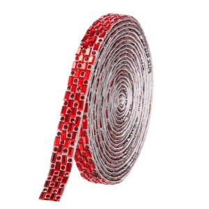 Unique Bargains Glass Self-Adhesive Wedding Decoration Crystal Rhinestone Diamond Ribbon - 1 of 3