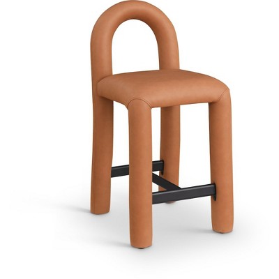Meridian Furniture,Amari Vegan Leather Stool