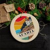 Acadia National Park Retro Style Ornament, Maine USA Tourist Attraction and Gift| OrnamentallyYou - 4 of 4