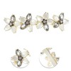 Unique Bargains Rhinestones Flower French Barrette Hair Clips 1 Pc - 3 of 4