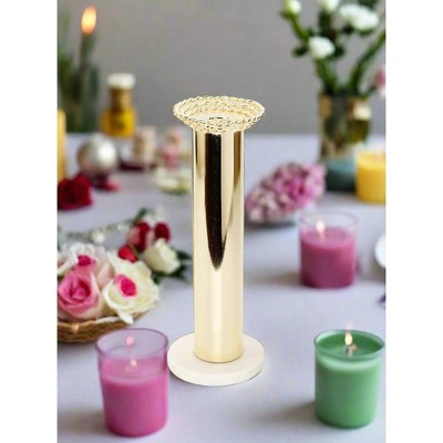 Gold and Marble Elegant Tabletop Candlestick Holder
