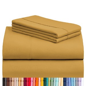 LuxClub 4-5 PC Silky Soft Cooling Deep Pocket Performance Sheet Set - 1 of 4