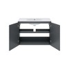 Modway Bryn 36" Wall-Mount Vanity – Modern Bathroom Cabinet with Storage Drawers and Sink Basin (Not Included) - 4 of 4