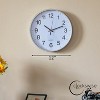 Clockswise Black Analog Clock – Silent, Non-Ticking for Wall, Office Desk, Table and Shelf, Battery-Operated Perfect for Home Office - 2 of 4