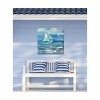 Cottage Garden West of The Wind CHOPPY Waters Blue, White 24 x 24 Inch Waterproof Gallery Wrapped Canvas, Outdoor Garden, Yard, Patio All Weather - 2 of 2