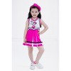 Disney Minnie Mouse Toddler Girls Cheerleader Dress and Bow Outfit Set Hot Pink Minnie Mouse 2T - 2 of 4