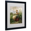 Trademark Fine Art -Johann Hofner 'The Shepherdess 1866' Matted Framed Art - 2 of 4