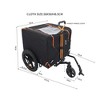 Racxily Pet Bike Trailer Dog Cart, for Small, Medium Pets, Easy Folding Cart Frame, Quick Release Wheel, Non-Slip Floor, Internal Leash - 2 of 4