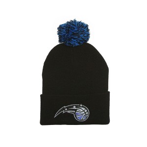 NBA Knit Beanie - Orlando Magic, Black, Cuffed with Pom - 1 of 1