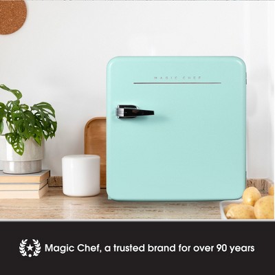 Magic Chef 1.6 Cu. Ft. Mint Green Retro Mini Fridge